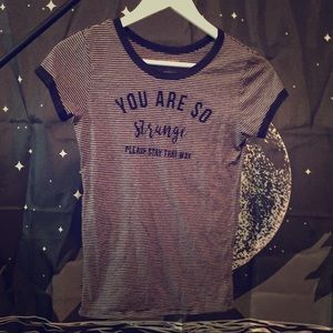 Striped Graphic Ring Tee. Size XS/00/0.